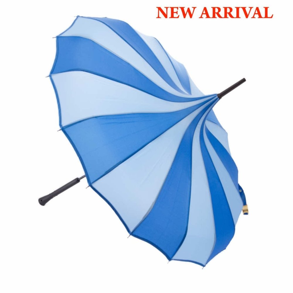 Nola Fabiola Light and Dark Blue Parasol